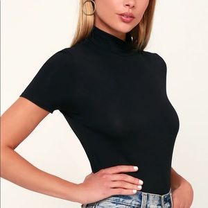 ❌ SOLD F21 Mock Neck Bodysuit